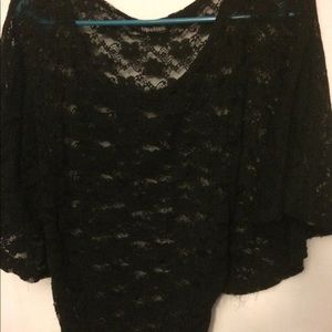 Black lace top